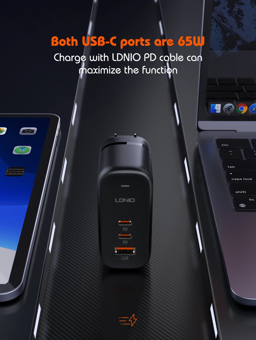 LDNIO 140W GaN international Travel Adapter USB C Charger Block 100W Port LED Display AU US UK EU Charging Station Wall Charger