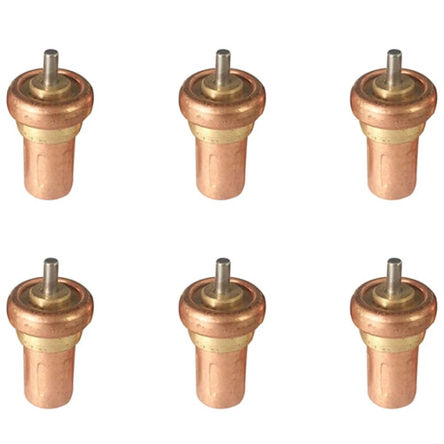 Thermostat valve core replacement, copper body with metal stem and yellow brass ring