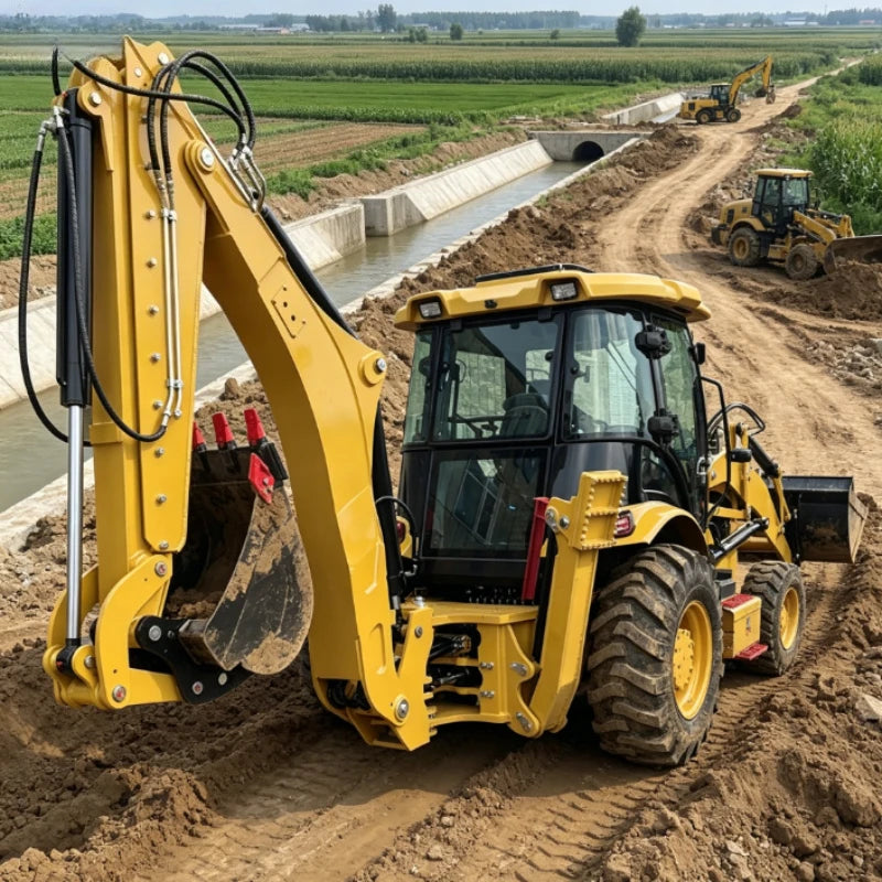 Customized Factory Direct Sales Backhoe Excavator Front End Loader 4x4 1.6 Ton 2.5 Ton Backhoe Loader