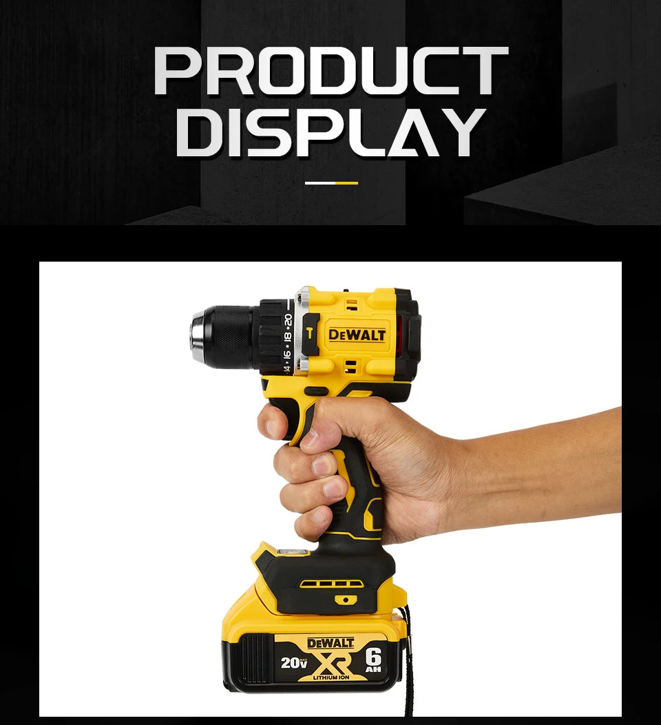 DeWalt DCD805 20V Brushless Chave De Fenda, Broca Compacta ou Ferramentas Driver Bateria Chave De Impacto, Ferramenta Elétrica