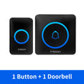 Meian Smart Home Doorbell Wireless Security Doorbell IP65 Waterproof Outdoor Door Bell 60 Songs 5 Volume Adjustable Chime Kit