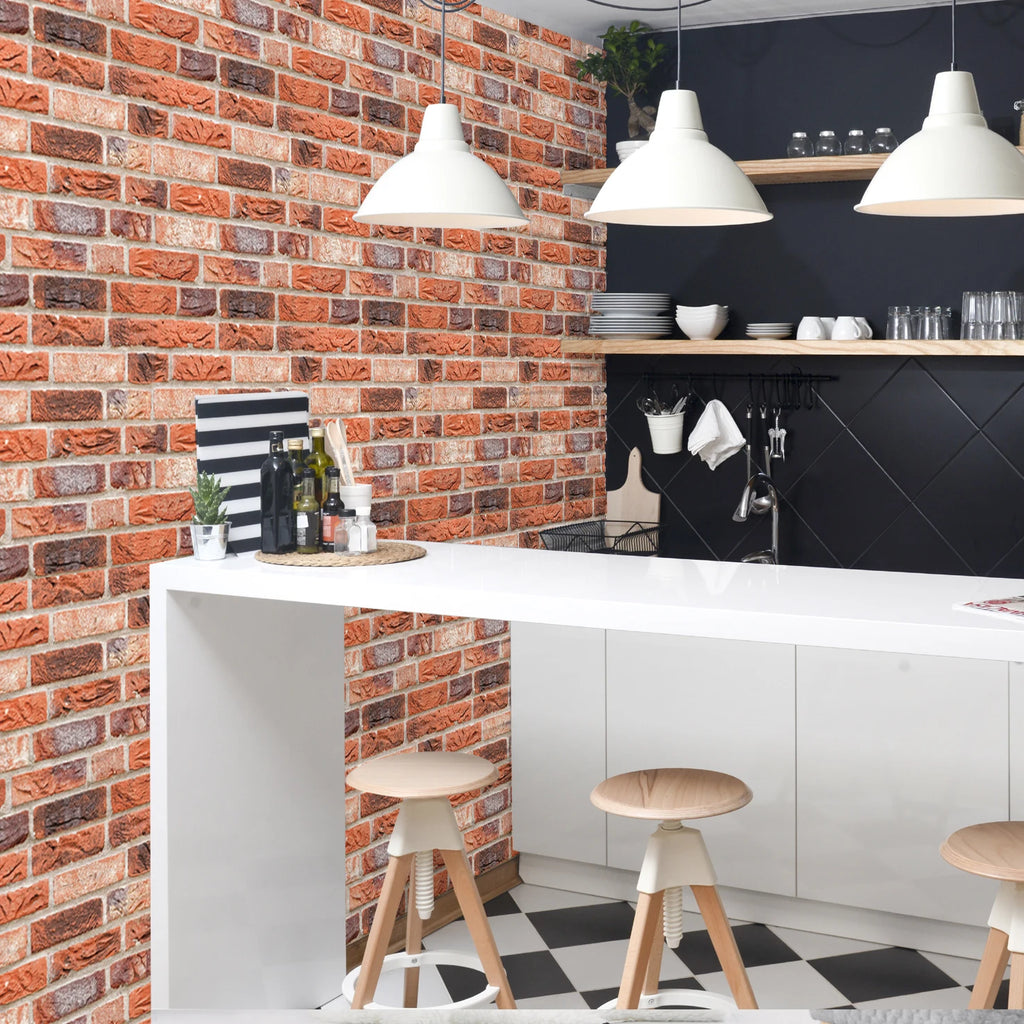 5/10Pcs Peel and Stick Tile Backsplash Thicker Design Marble Tiles 12"X12" Stick on Backsplash Self Adhesive Tiles for Any Room