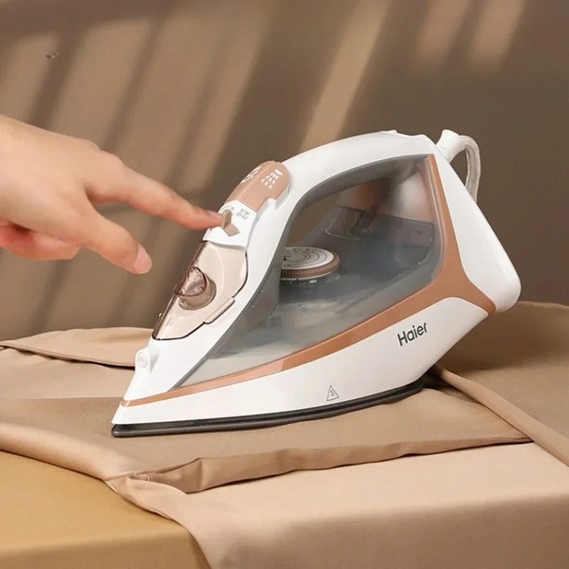 Tidesmit vintage small steam iron for home laundry and tailor shop professional garment hanging ironing hero view