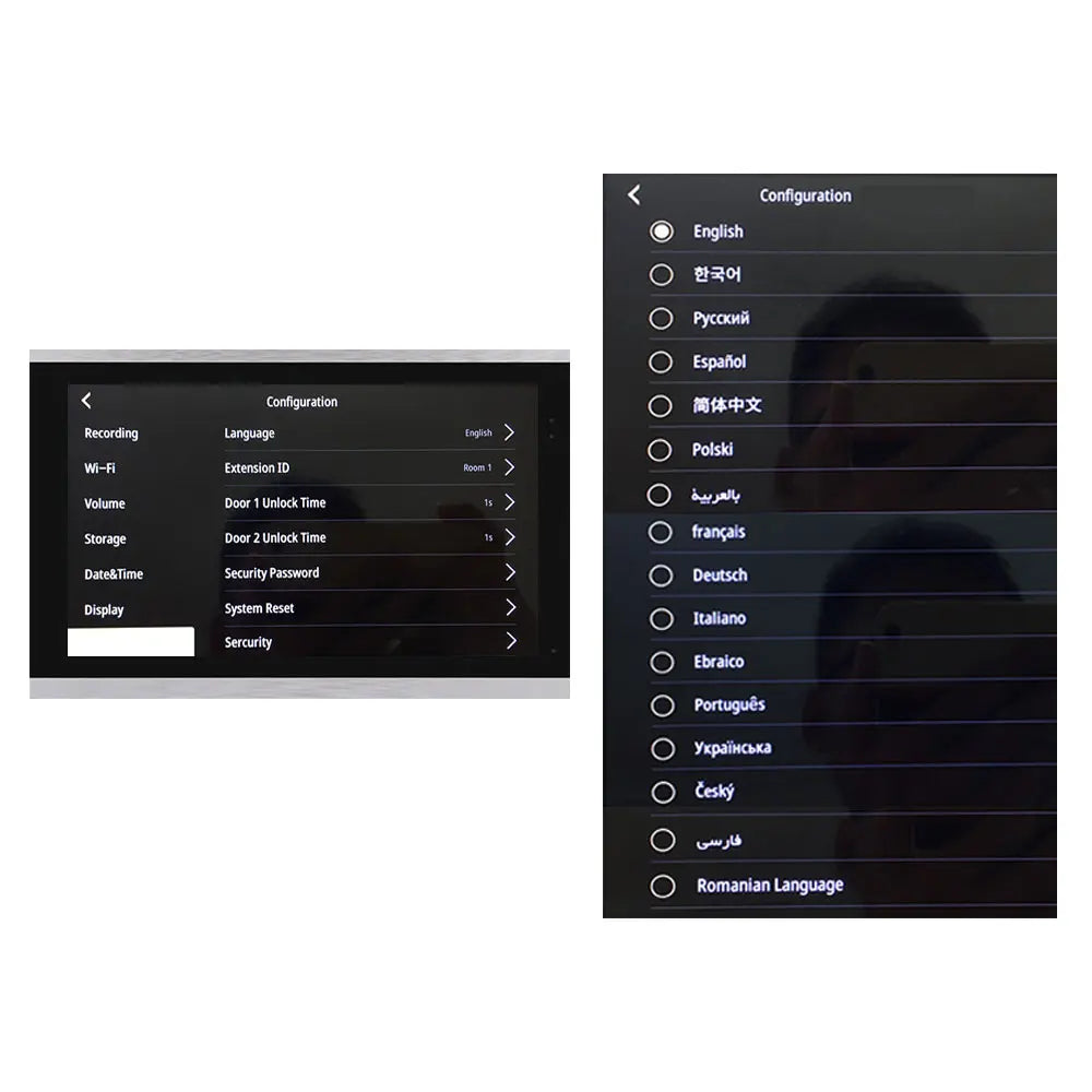 WiFi Video Doorbell System 4 Wire 10inch 1080P Doorphone Fingerprint Password Door Camera Video Intercom W/ Electric Strike Lock
