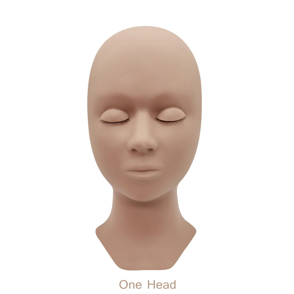 Tidesmit mannequin training head with removable eyelids for professional lash extension and makeup practice