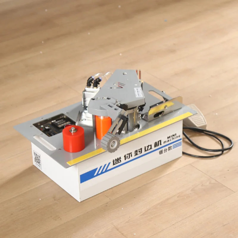 220V Mini Edge Banding Machine from Poland Woodworking Home Decoration Curved Straight Line Saw Table Edge Banding Machine Tools
