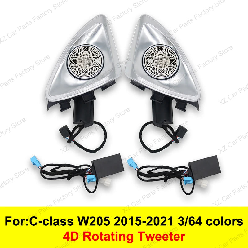Mercedes Benz W205 X253 64-Color LED Ambient Lighting Kit W205 4D Tweeter Tidesmit