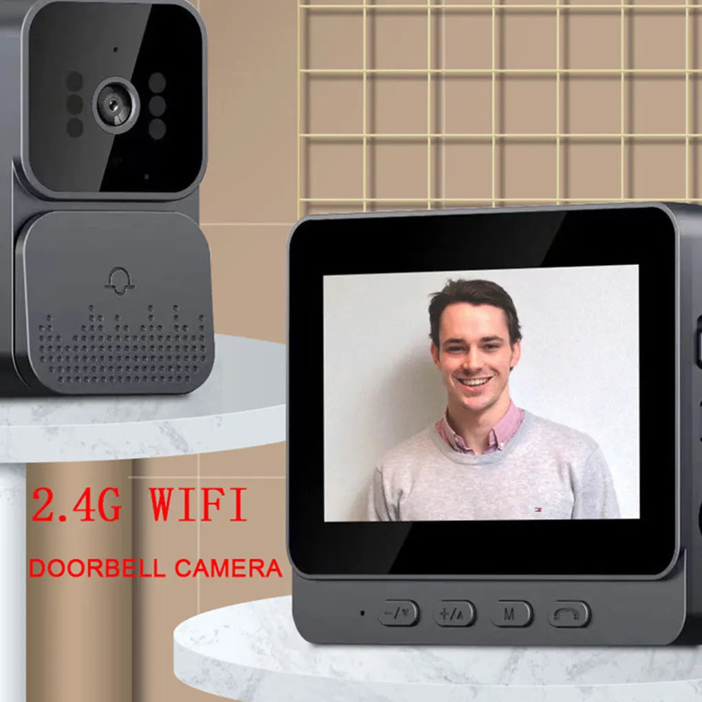 Wireless intercom Doorbell HD Night Vision 4.3in lPs screen Waterproof Visual Doorbell camera smart Home security Video By Bell
