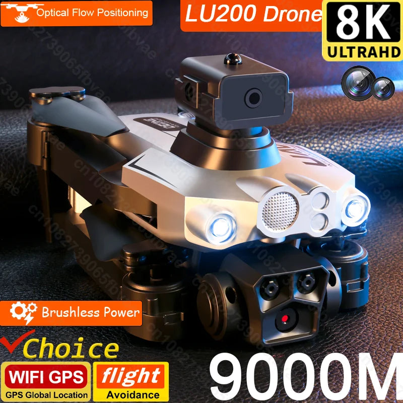8K GPS Drone with Triple Camera - Obstacle Avoidance & Foldable Design Tidesmit