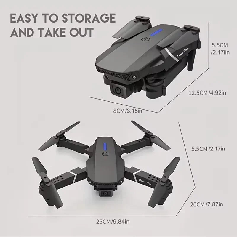 4K WiFi FPV Camera Drone - Foldable RC Quadcopter with HD Lens Tidesmit