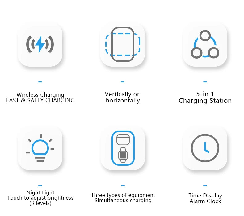 Tidesmit 3-in-1 Qi2 Wireless Charging Station for MagSafe Devices Tidesmit