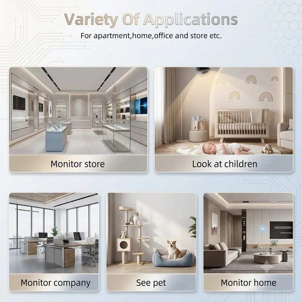 3MP 2K HD 180° Video Doorbell Peephole Camera, Two-Way Audio, Motion Detect, Tuya SmartLife, 2.4G/5G Dual WiFi, EU/US/UK/AU Plug