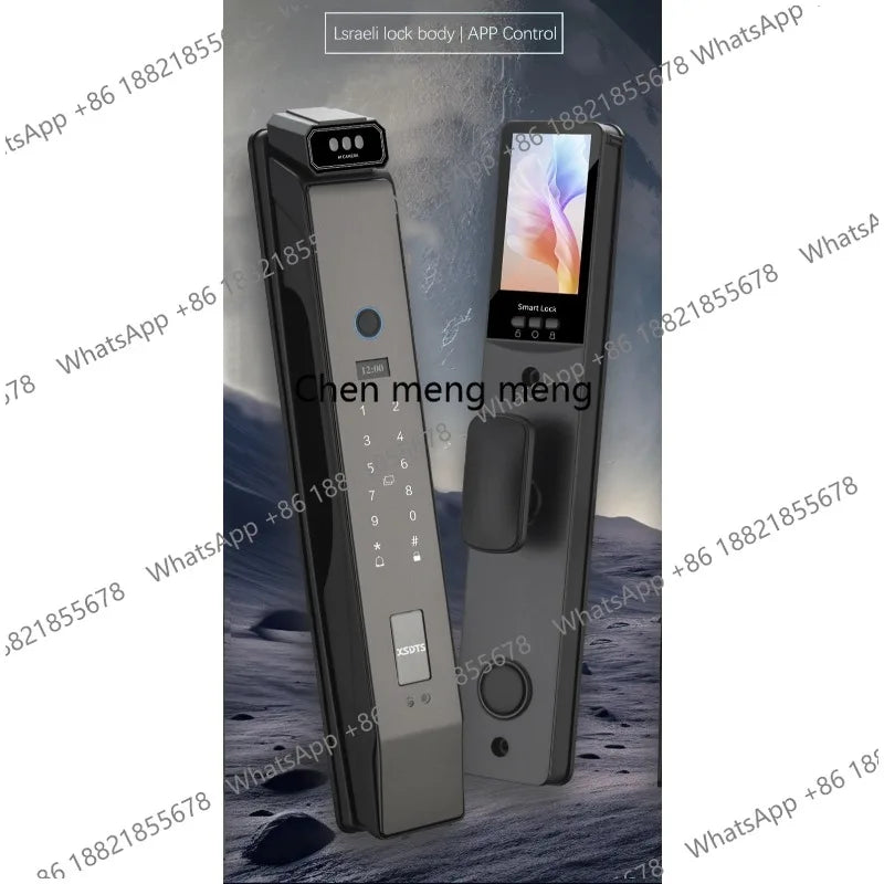 3D Face Real-time Intercom Smart Door Lock Palmar vein Camera Intelligent Fingerprint Password Biometric Electronic Key Unlock