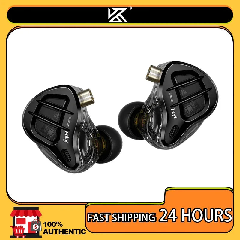 KZ ZAR Hybrid Driver In-ear Monitor 1DD + 7BA HiFi Headphones 2Pin Wired Headphones Music DJ Headphones Sports Gaming Earbud Tidesmit