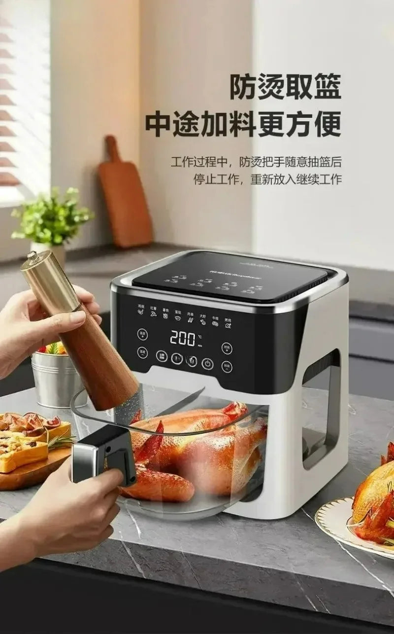 French Fries. for Air Fryer, New Small Multi-functional Household Large-capacity Visual Integrated Automatic Electric Oven,