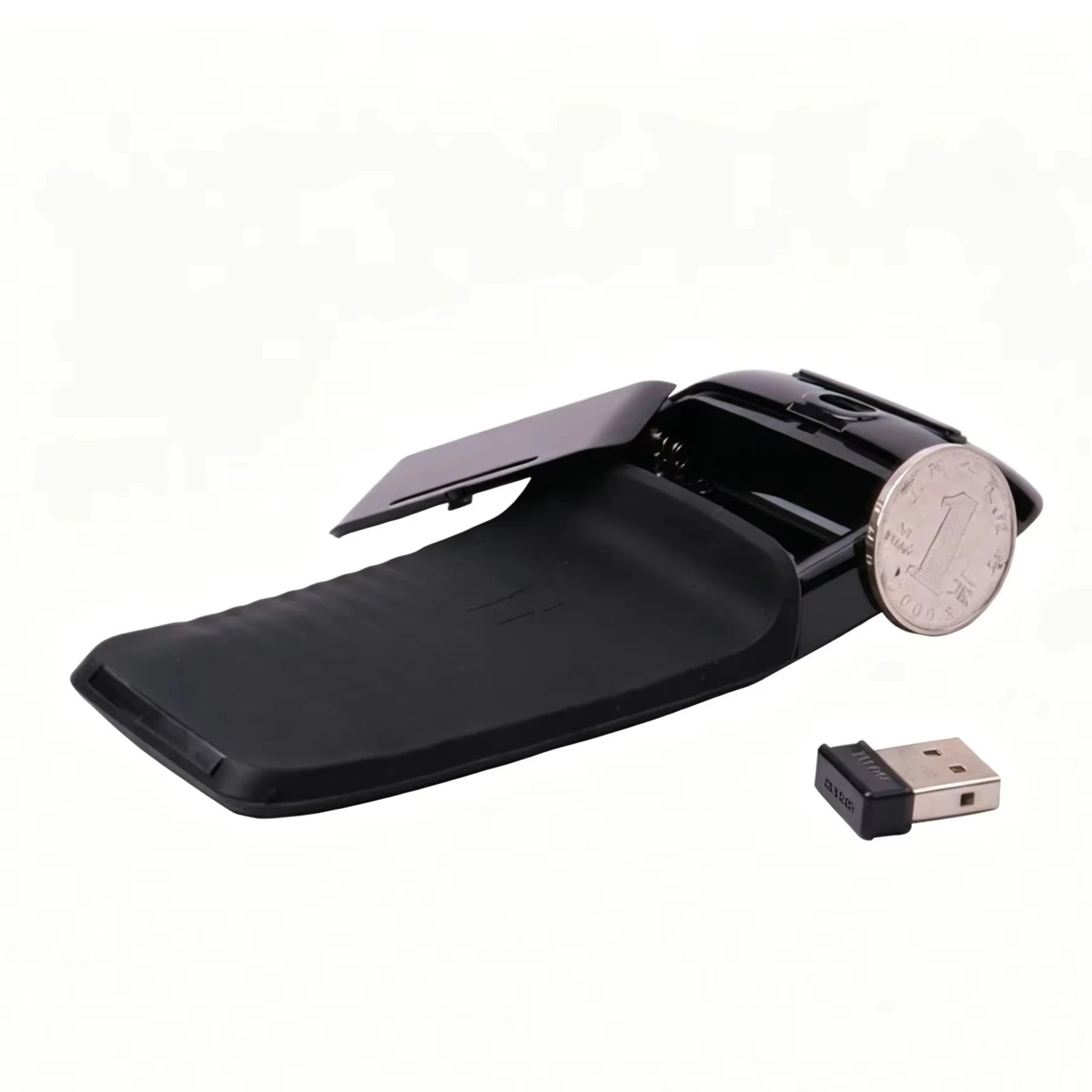 Dual-Mode Bluetooth/2.4G Slim Foldable Wireless Mouse,Silent Touch Arc Mouse Portable Travel Mouse For Laptop PC Tablet Computer