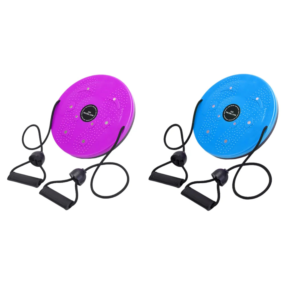 Waist Twisting Disc for Core Fitness - Magnetic Massage Plate Body Shaping Massage Equipment Purple Blue Tidesmit