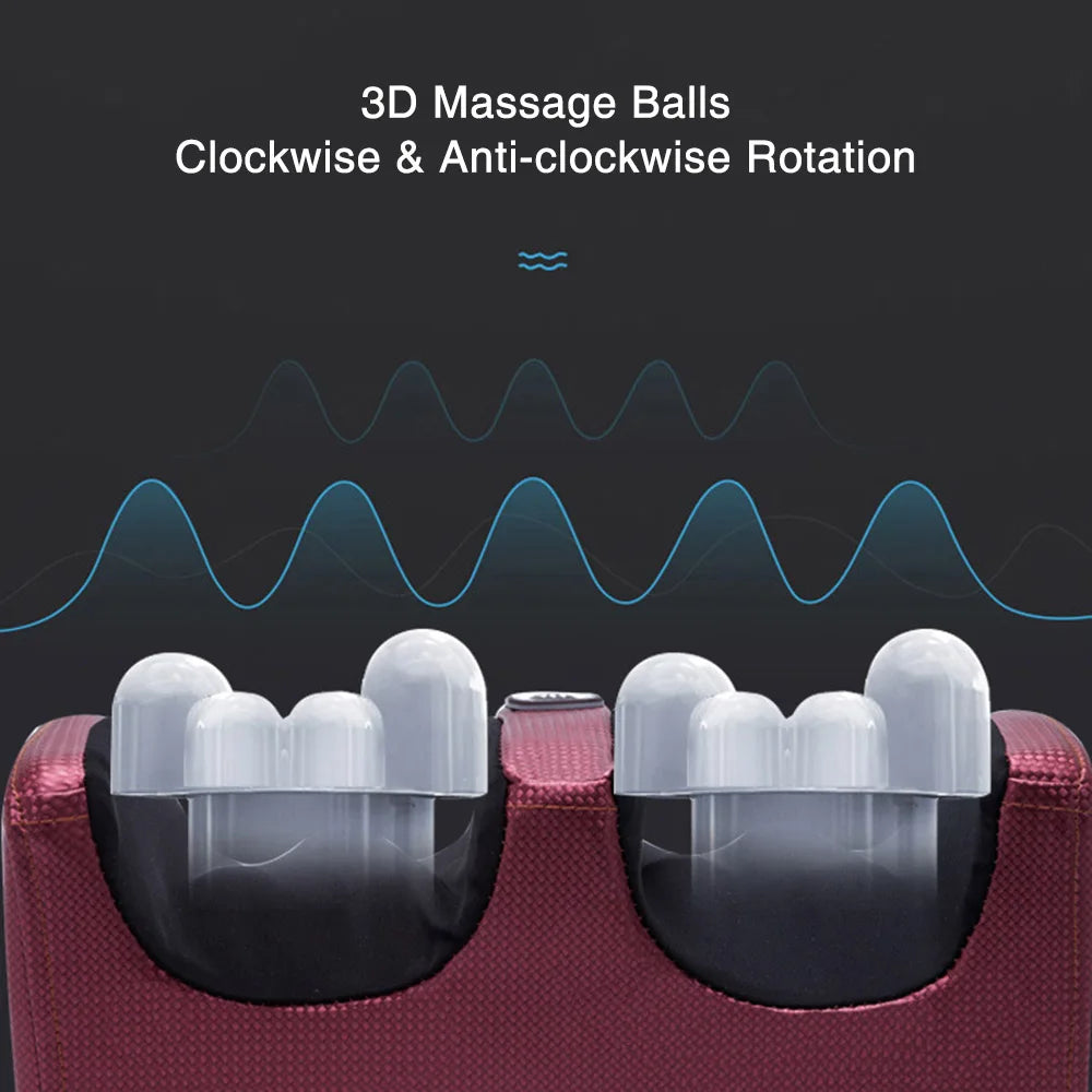 Electric Foot Massager with Shiatsu Heat - Portable Wellness Tool Relaxation Treatment Tidesmit
