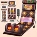 Electric Massage Mattress with Heat Therapy for Full Body Relief Massage Chairs Brown Tidesmit