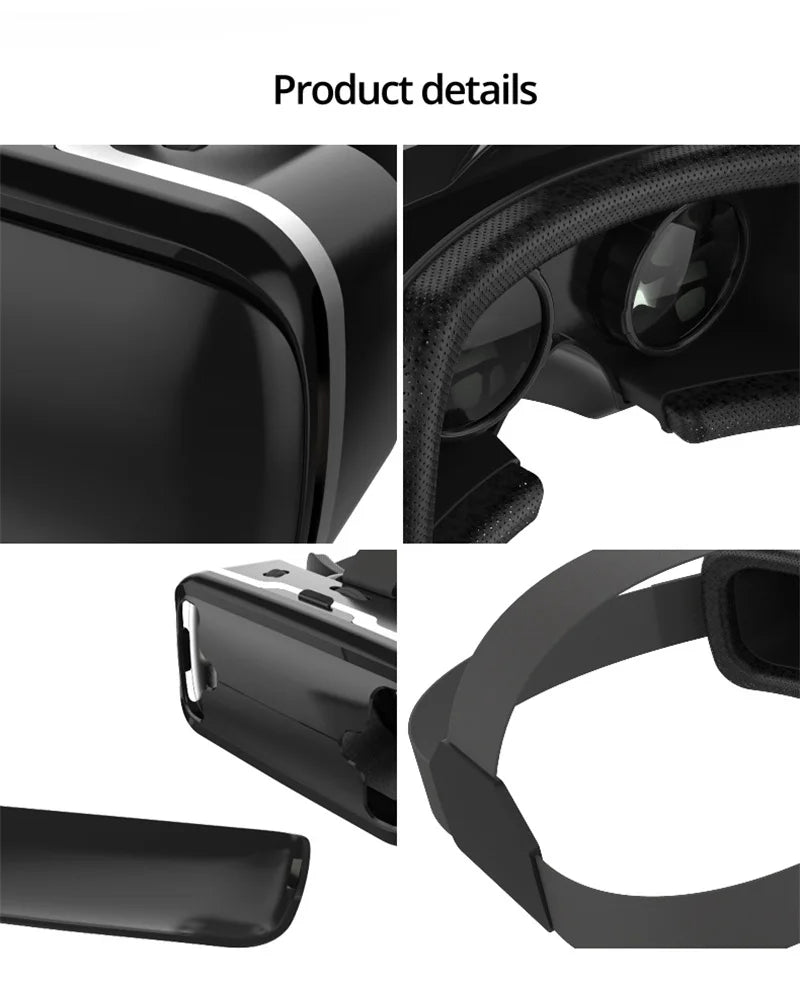 VR Headset for Smartphone - Immersive 3D Glasses for Mobile Media Tidesmit