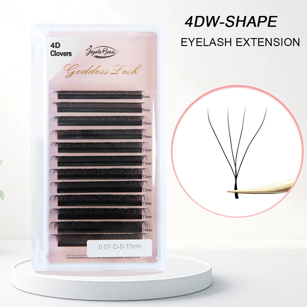 W Style Premade Volume Fans - Professional Faux Lashes by Tidesmit False Eyelashes 4DW Tidesmit