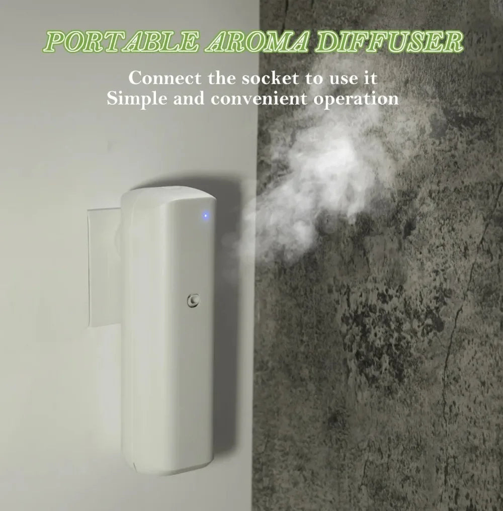 Plug in Wall Fragrance Diffuser Waterless Smart Flavoring Diffuser For Essential Oils Home Room Fragrance Scent Air Machine