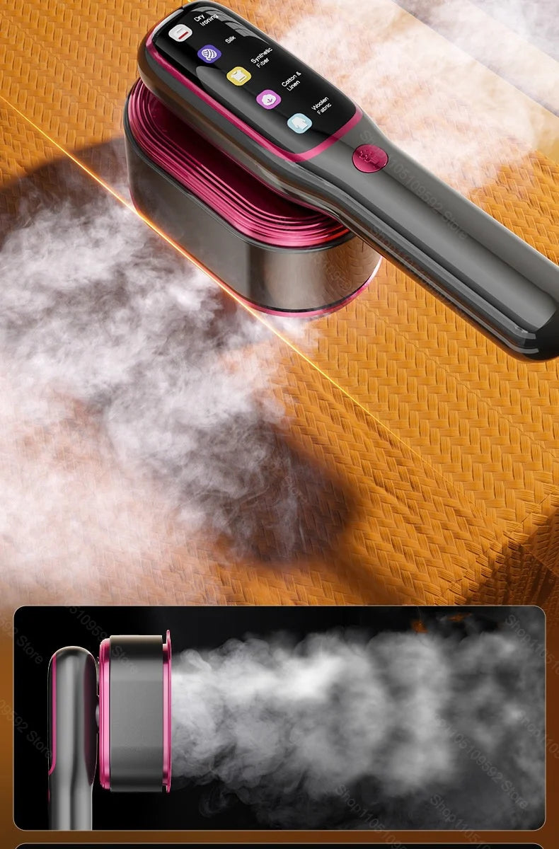 Tidesmit portable handheld garment steamer for travel, featuring a sleek design for efficient laundry ironing.