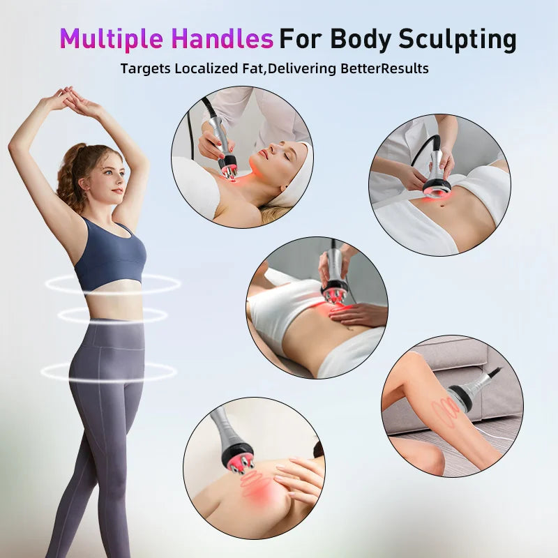 6-in-1 Cavitation Slimming Machine with Ultrasonic Body Contouring Body Shaping Massage Equipment Tidesmit
