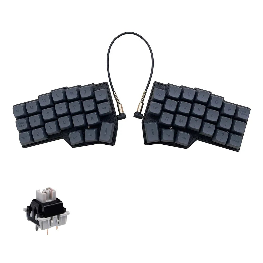 Corne V4.1 Split Ergonomics Hot-swappable MX Mechanical Keyboard Wired South RGB VIAL fully rogrammable