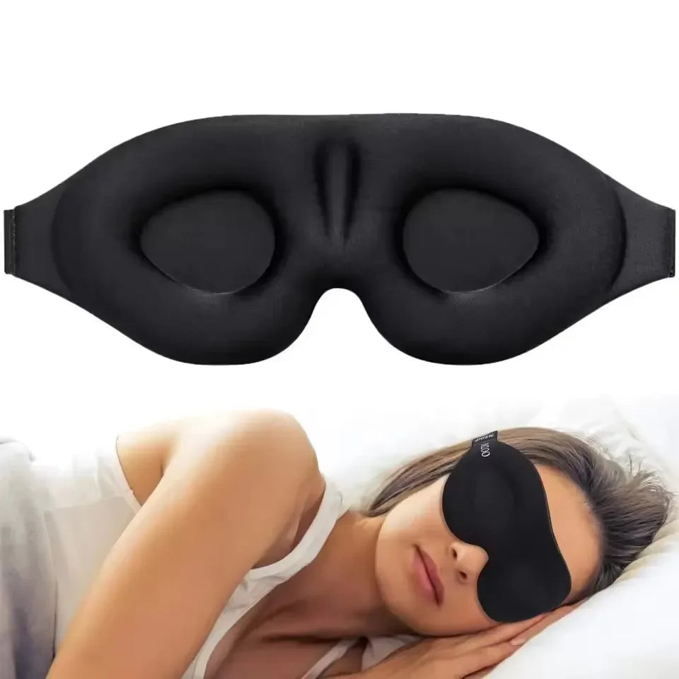 3D Sleeping Eye Mask Shading Breathable Eye Cover Natural Sleeping Eye Mask Memory Foam Block Night Mask Blindfold for Sleep