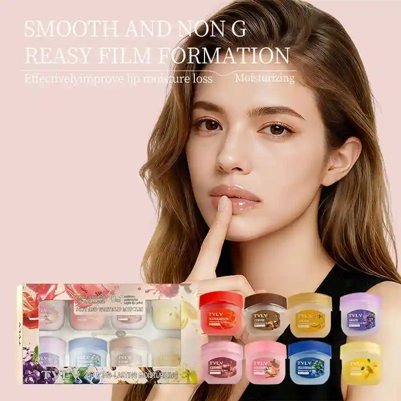Fruit Lip Balm Set - Moisturizing Lip Care Treatment (8Pcs) Lip Care Tidesmit