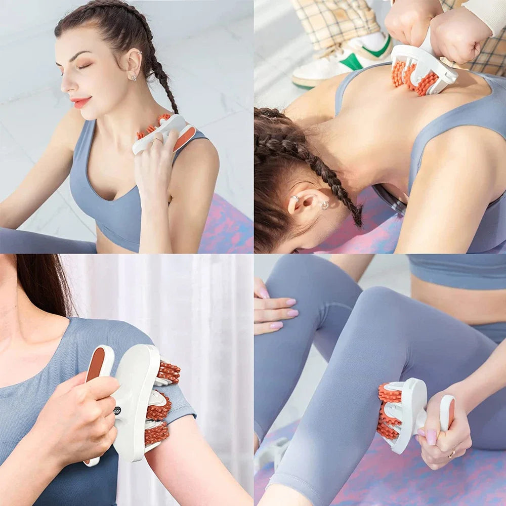 Anti Cellulite Massage Roller - Deep Tissue Muscle Relief & Tone Back Massage Instrument Tidesmit