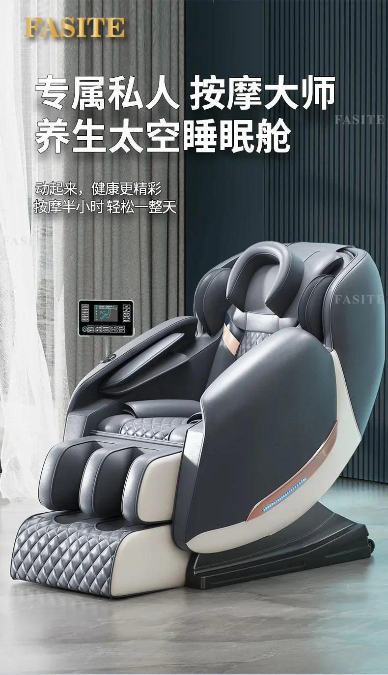 Massage Chair Recliner: Tibetan Blue Electric Sofa for Muscle Relief Massage Chairs Tidesmit