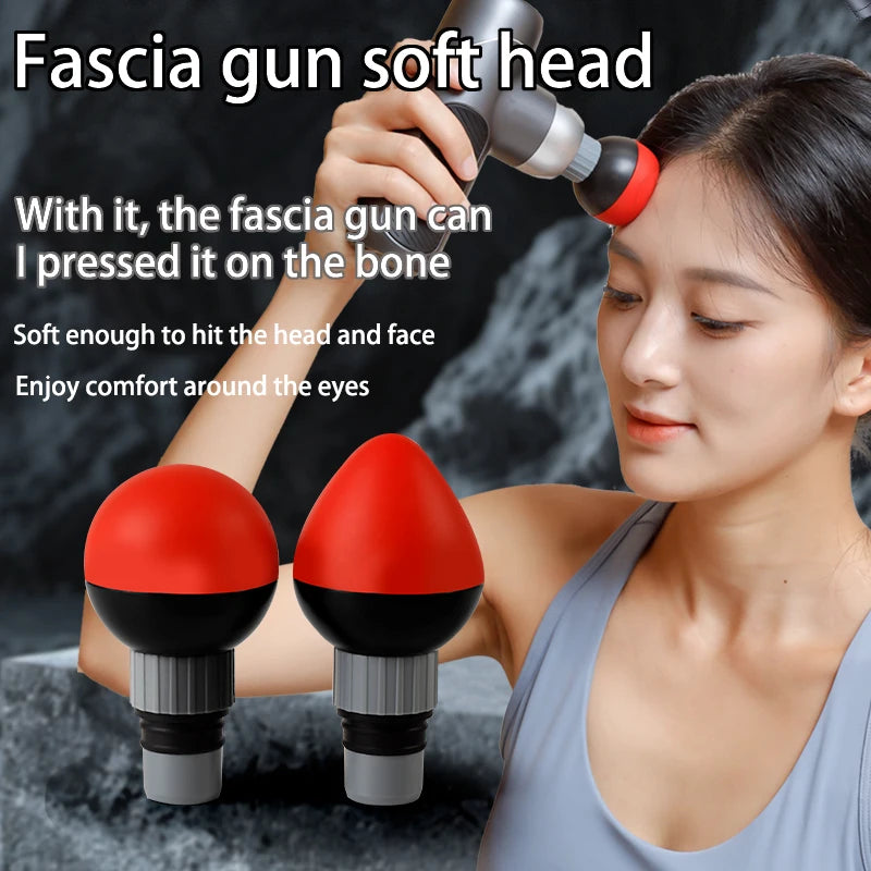 Massage Gun Replacement Head 18mm Soft Silicone for Deep Tissue Relief Relaxation Treatment Tidesmit