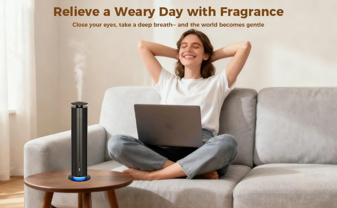 Room Waterless Scent Diffuser Black Remote Scent Diffuser Home Silver Ambient Lighting Gold Hotel Series APP Air Diffuser 200㎡