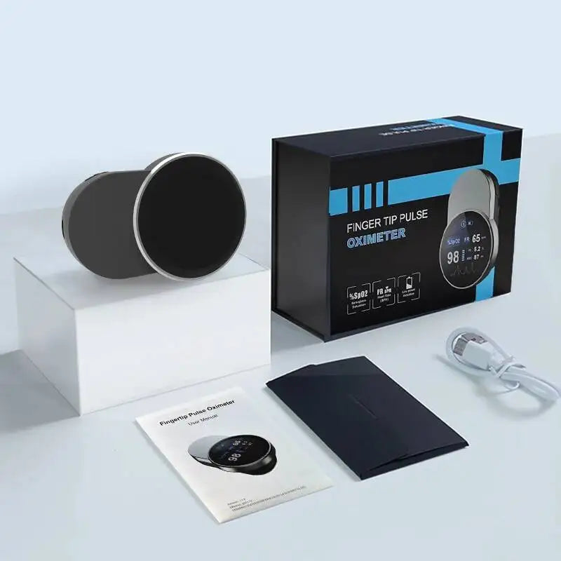 JYoucare rechargeable Bluetooth Fingertip Pulse Oximeter Accurate spo2 PR PI HRV Led Screen finger oximeters Oxygen Saturation