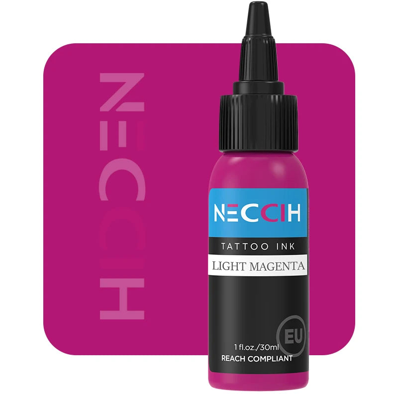 Tattoo Ink Pigment 30ml - Professional PMU Semi-Permanent Set Permanent Makeup Machines Light Magenta Tidesmit