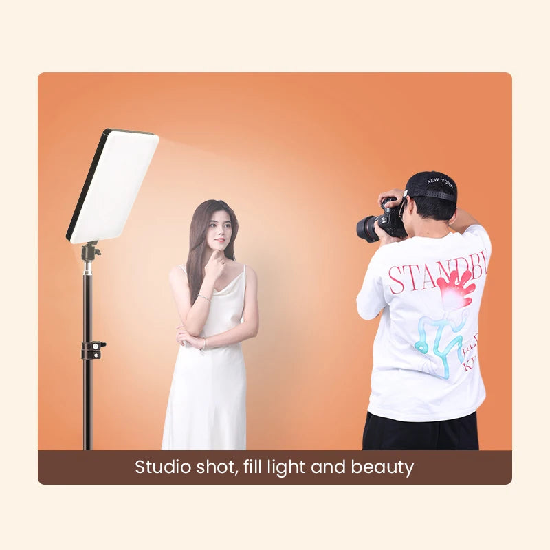 LED Video Light Panel for Content Creation - Adjustable Color Temp Tidesmit