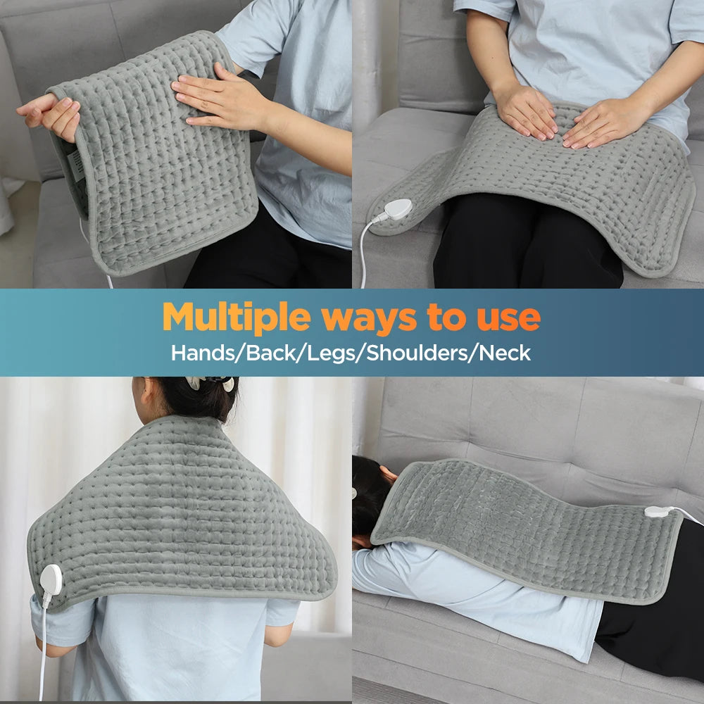 Electric Heating Pad for Neck and Back with 9 Heat Levels - Tidesmit Body Shaping Massage Equipment Tidesmit
