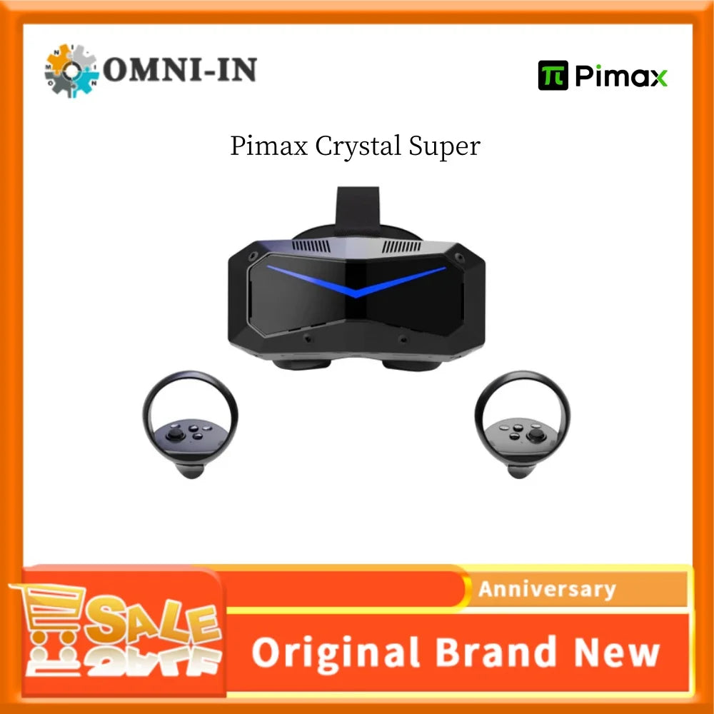 Pimax Crystal Super PCVR Headset: 57PPD High-Resolution VR Optics Tidesmit