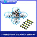 BETAFPV Air65 Brushless Whoop Drone - Lightweight FPV Racing Performance Freestyle 5B 320mAh China Mainland Tidesmit