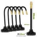Garden 5 30M 8mm PE Hose 20cm 360 Bending Brass Nozzle Spray Kit Atomized Automatic Irrigation Equipment Plants Mist Watering System