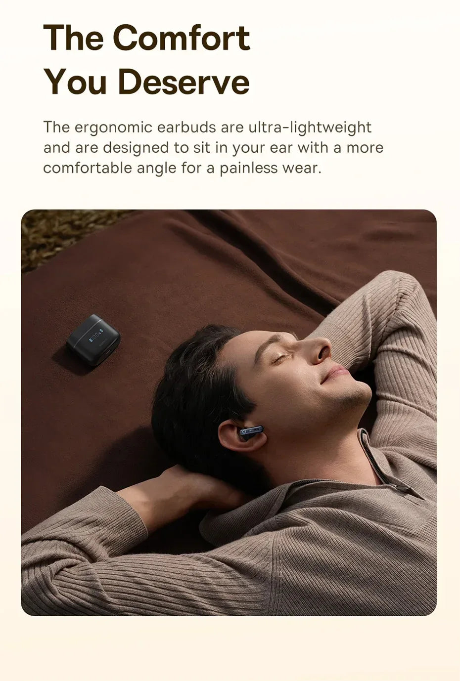 Baseus Bowie 30 Wireless Earphones 50dB Noise Reduction 65Hrs Long Playtime Bluetooth 5.3 Earbuds 6 Mics AI Call Clear Big Bass Tidesmit