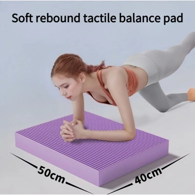 Thickened Foam Balance Pad High Rebound Non-Slip, Yoga Kneeling Mat for Core Stability & Women Fitness Training