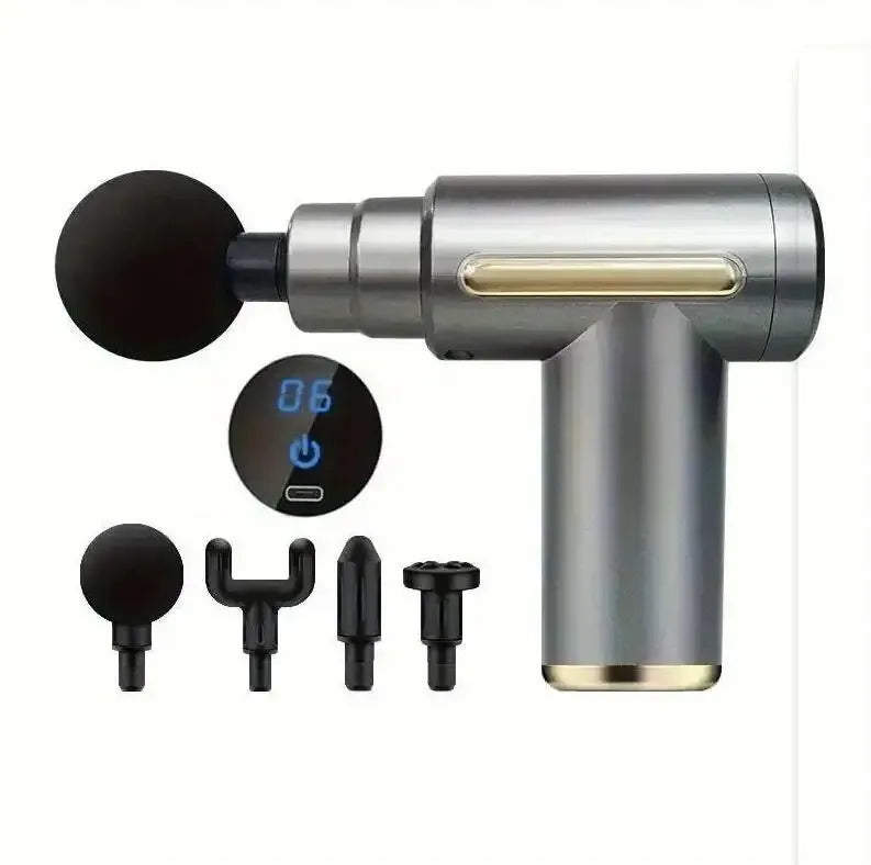 Mini Muscle Massage Gun | Portable Deep Tissue Percussion Massager Fascia Gun GRAY Tidesmit
