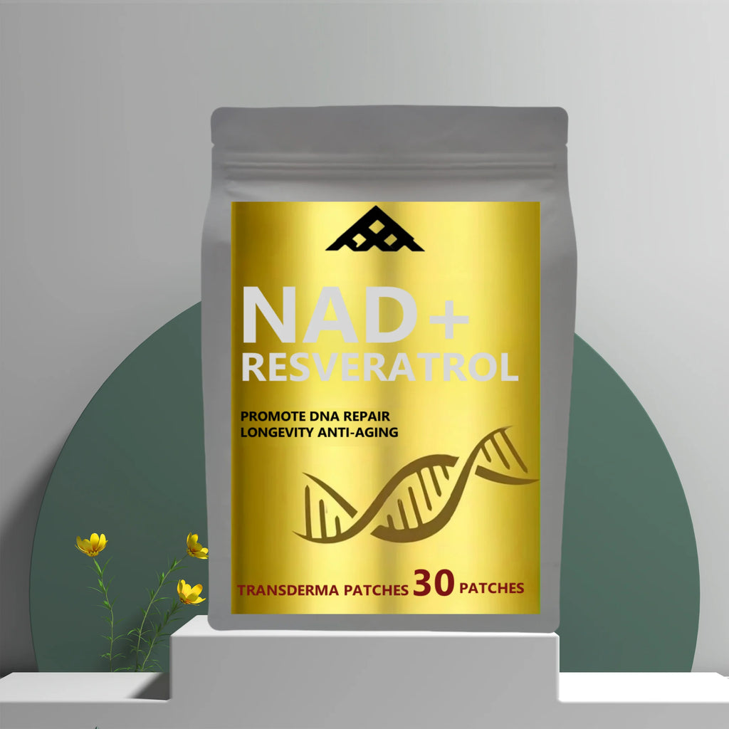 30 Patches Nad+ Transdermal Patches With Resveratrol,vitamin B3 Nmn Alternative For Anti-aging