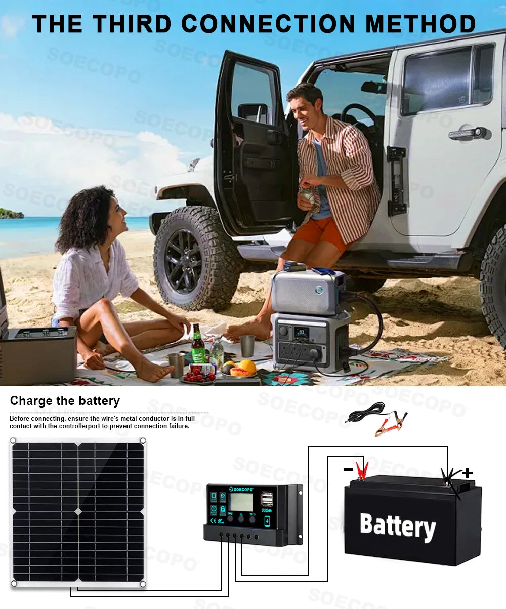 10000W Solar Power Complete Kit 12V To 220V Inverter100A Controller 300W Panel System for Home/RV/Camping  Full House Generator