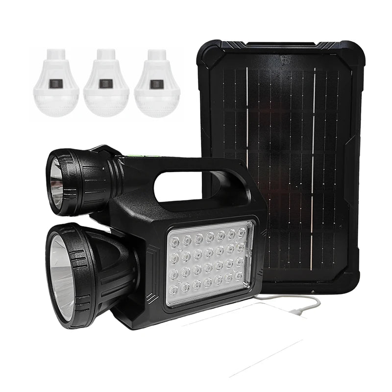 Portable Solar Power Bank: 5-in-1 Fast Charging Camping Light China Mainland Tidesmit