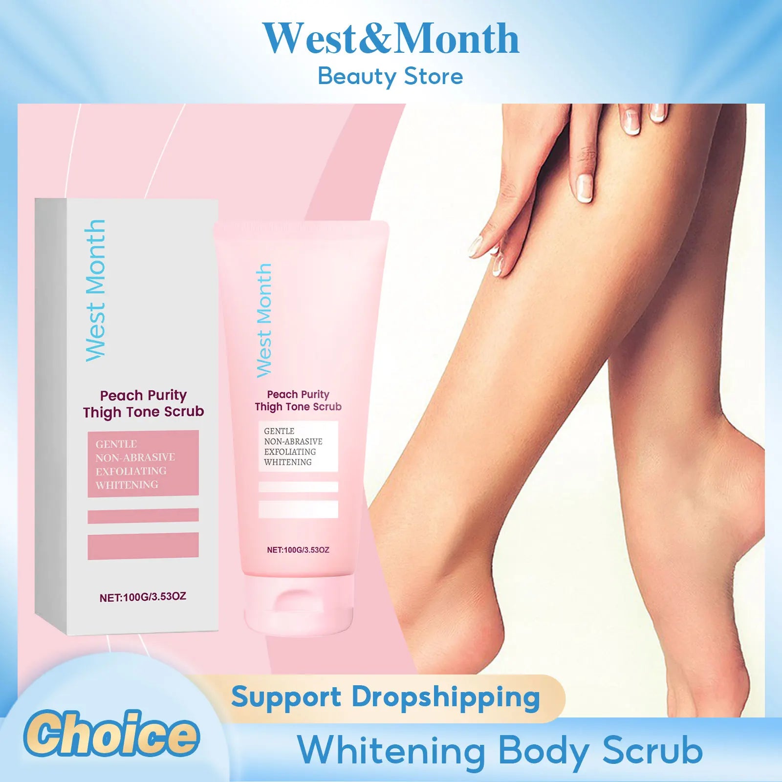 Whitening Body Scrub 100g - Professional Exfoliation for Radiant Skin Scrubs Treatments Tidesmit