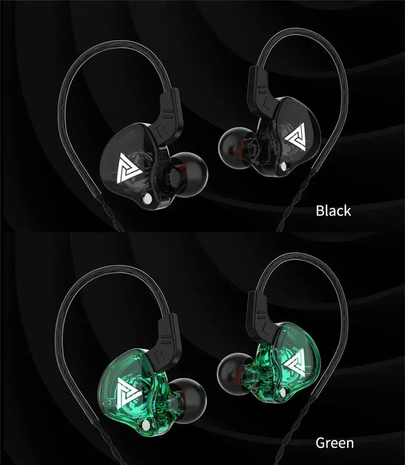Original QKZ AK6 In Ear Earphone 6 Dynamic Driver Unit Headphone With Mic Stereo Sports HIFI Subwoofer Headset Monitor Earbuds Tidesmit